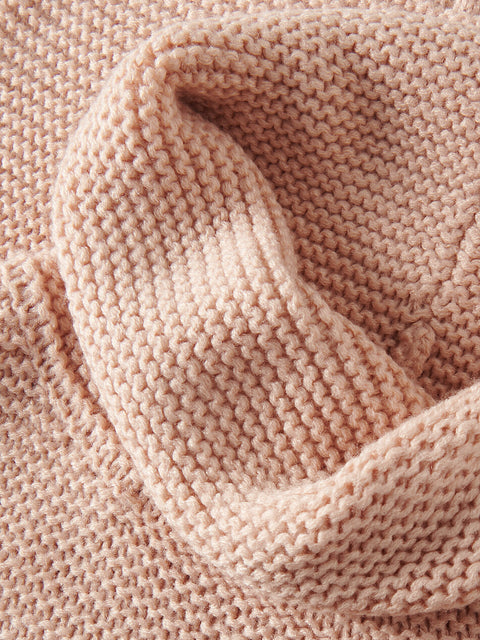 Reserved Girl's Dirty Pink Loose Turtleneck Sweater | Reserved In Lebanon