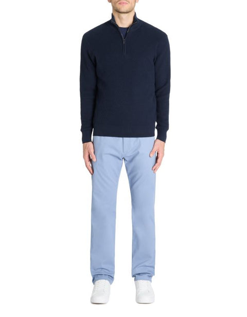 Celio Men's Navy Regular Fit Turtle Neck 1/4 Zip Sweater|Celio In Lebanon