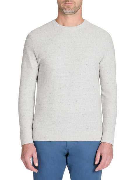 Celio Men's Light Gray Solid Regular Fit Cotton-Poly-Blend Sweater|Celio In Lebanon
