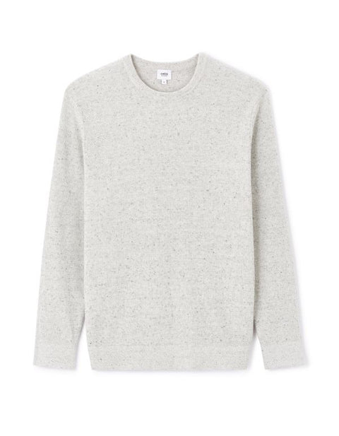 Celio Men's Light Gray Solid Regular Fit Cotton-Poly-Blend Sweater|Celio In Lebanon