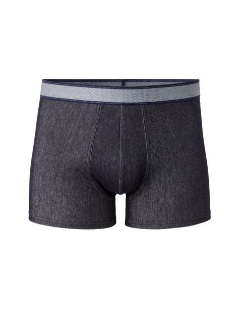 Celio Men's Navy Blue Denim-Look Boxer | Celio In Lebanon