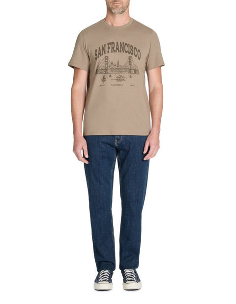 Celio Men's Taupe Graphic T-Shirt | Celio in Lebanon