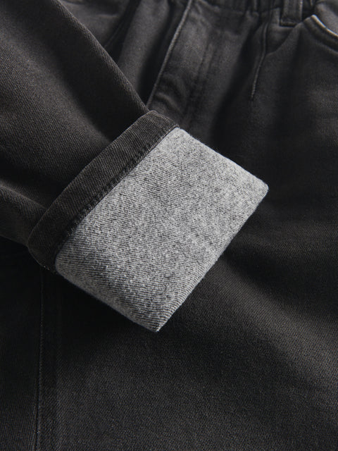 Reserved Girl's Washed Black Insulated Baggy Jeans | Reserved In Lebanon