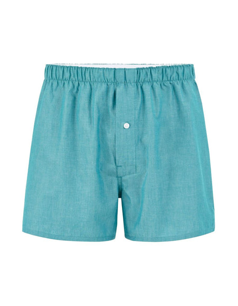 Celio Men's Turquoise 100% Cotton Striped Boxer | Celio In Lebanon