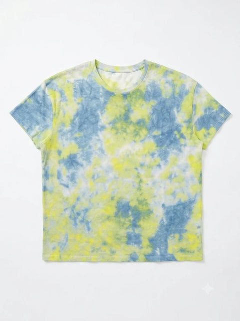 Zara Boy's Green & Blue Tie Dye T-Shirt | Zara In Lebanon