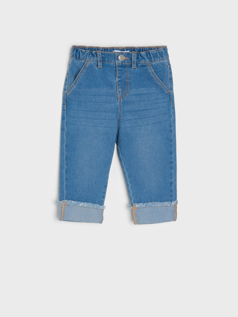 Sinsay Baby Boy's Blue Relaxed Jeans With Ruffle | Sinsay In Lebanon