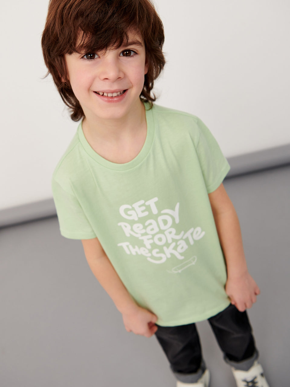 Sinsay Boy's Light Green Printed Short Sleeve T-Shirt | Sinsay In Lebanon