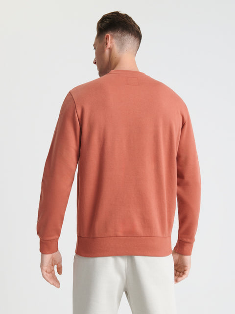 Sinsay Men's Dark Peach Basic Plain Sweatshirt | Sinsay In Lebanon