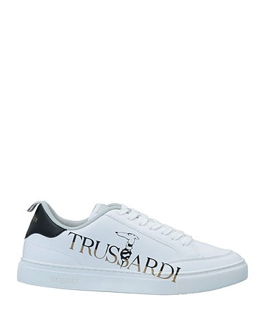 Trussardi Women's White & Black Cleo Sneakers | Trussardi in Lebanon