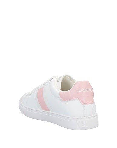 Trussardi Women's White & Rose Sneakers |Trussardi in Lebanon