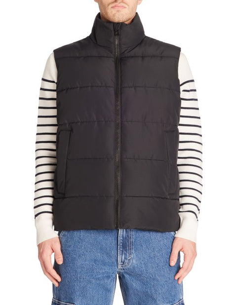 Celio Men's Black High Collar Puffer Vest |Celio In Lebanon