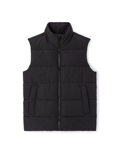 Celio Men's Black High Collar Puffer Vest |Celio In Lebanon