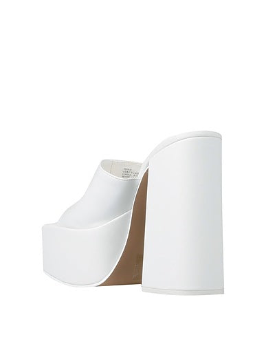 Steve Madden Women's White Leather Heel Sandals | Steve Madden in Lebanon