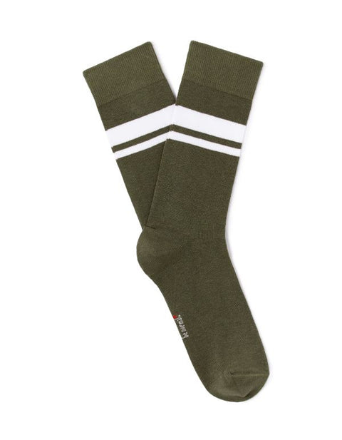 Celio Men's Olive Green With lined White Socks |Celio  in Lebanon