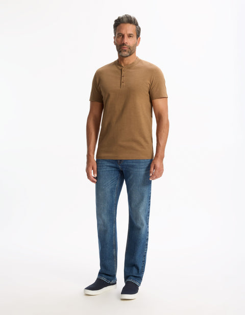Celio Men’s Brown Straight Cut T-Shirt | Celio In Lebanon