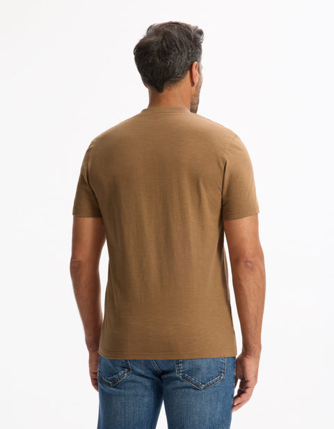 Celio Men’s Brown Straight Cut T-Shirt | Celio In Lebanon