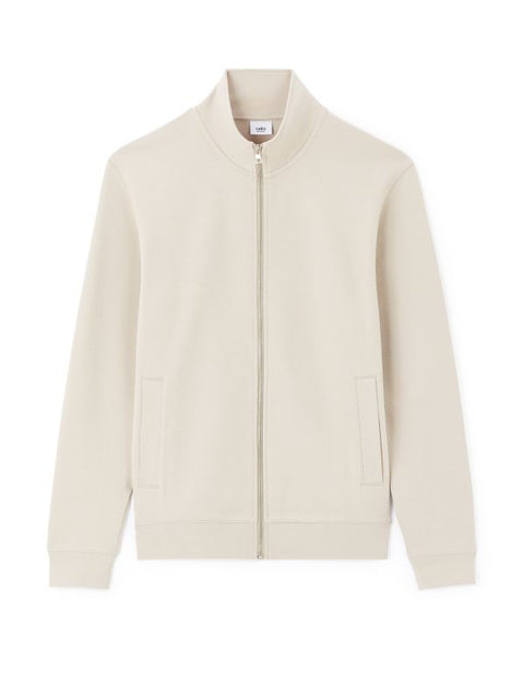 Celio Men's Sand Full-Zip Mock Neck Sweatshirt|Celio In Lebanon