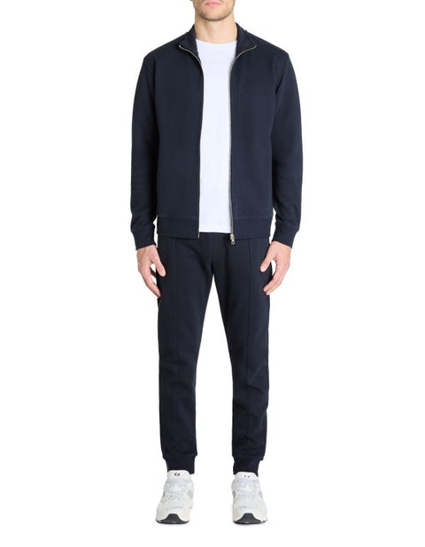 Celio Men's Navy Zip Up Regular Fit Cotton Blend Jacket|Celio In Lebanon