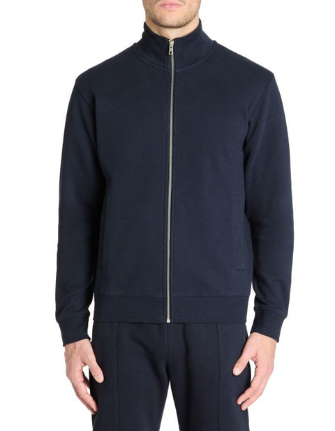 Celio Men's Navy Zip Up Regular Fit Cotton Blend Jacket|Celio In Lebanon