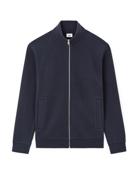 Celio Men's Navy Zip Up Regular Fit Cotton Blend Jacket|Celio In Lebanon