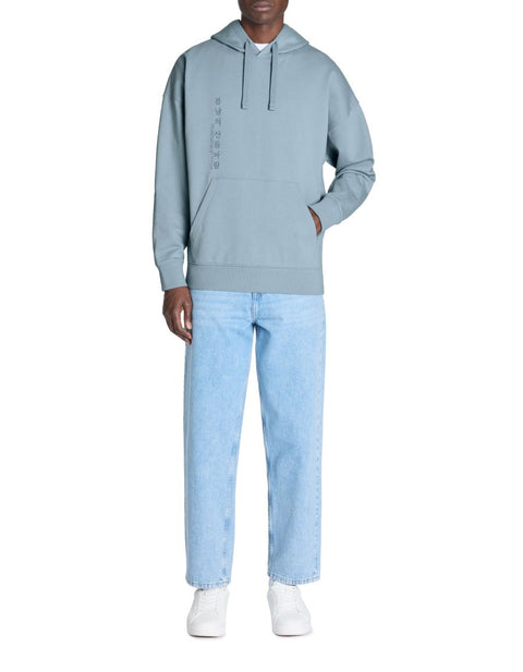 Celio Men's Blue Stone Oversized Cotton Hoodie | Celio In Lebanon