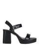 Steve Madden Women's Black Leather Free Fall Heel Sandals | Steve Madden in Lebanon