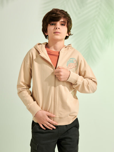 Sinsay Boy's Beige Hooded Transitional Jacket  | Sinsay In Lebanon