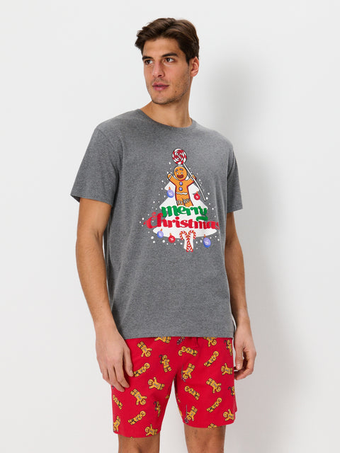 Sinsay Men's Red/Grey Two piece Pajama Set | Sinsay in Lebanon
