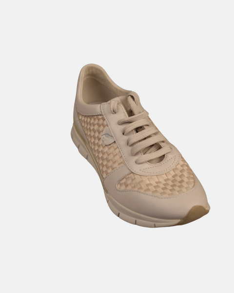 Geox Women's Light Gray Sneaker Shoes SI469 (shr)