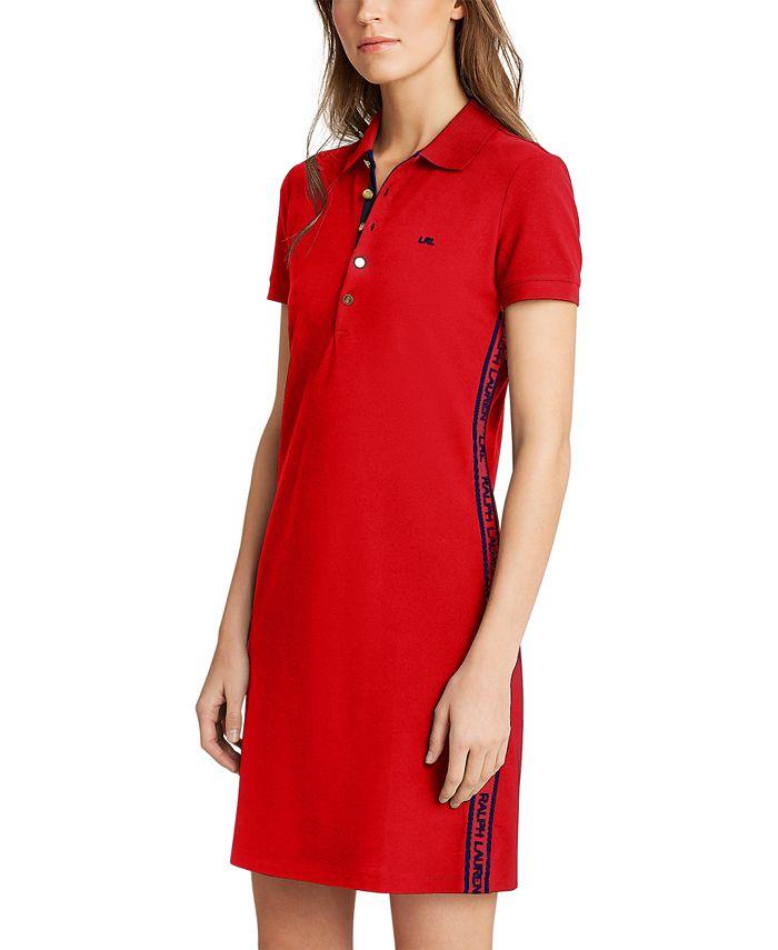Lauren Ralph Lauren Women's Red Polo Neck Petite Dress | Lauren Ralph Lauren In Lebanon
