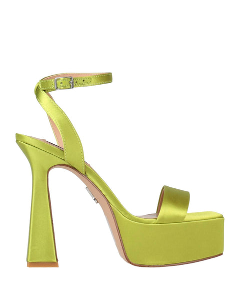 Steve Madden Women's Lime Discord Satin Heeled Sandals | Steve Madden In Lebanon