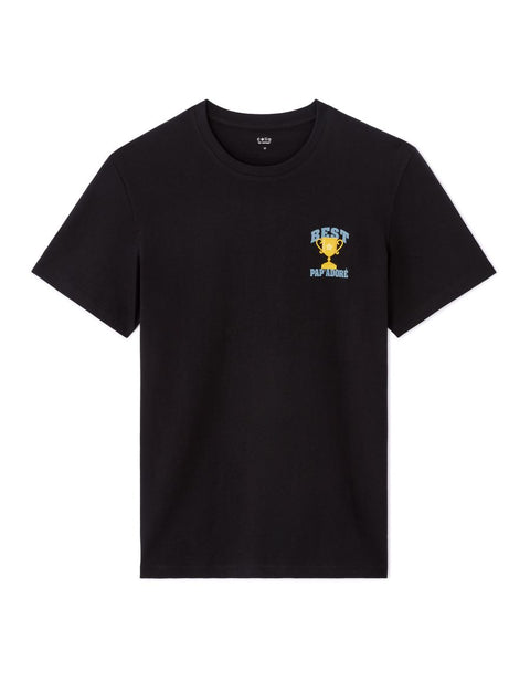 Celio Men's Black Regular Fit Crew Neck T-Shirt | Celio In Lebanon