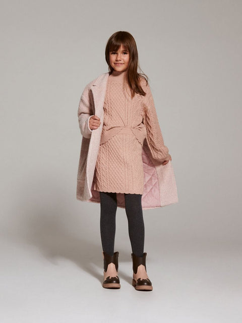 Reserved Girl's Blush Cable Knit Skirt |Reserved In Lebanon