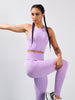 Sinsay Women's Purple High-Neck Sports Crop Top | Sinsay In Lebanon