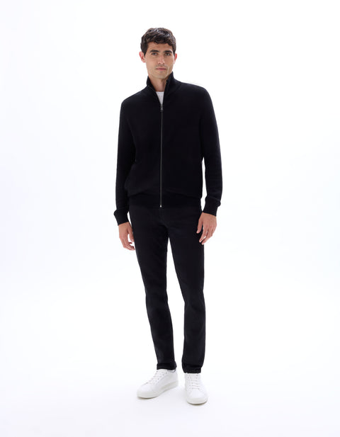 Celio Men's Black Zip Neck Jacket | Celio in Lebanon
