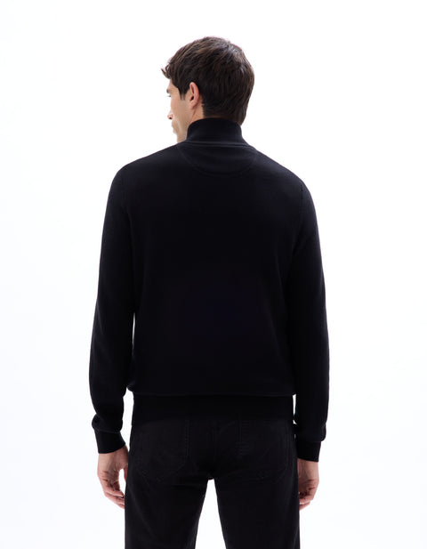 Celio Men's Black Zip Neck Jacket | Celio in Lebanon