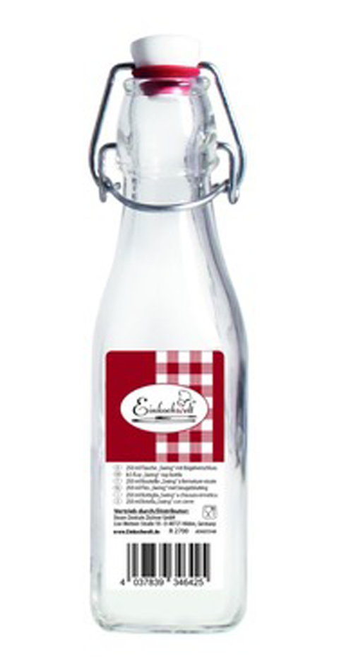 Einkochwelt Transparent Glass Bottle 250ml | Einkochwelt In Lebanon