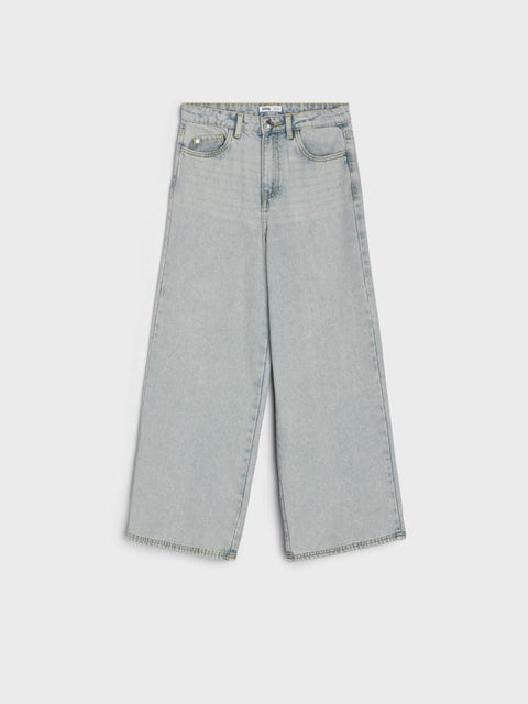 Sinsay Girl's Light Blue Wide Leg High Waist Jeans | Sinsay In Lebanon