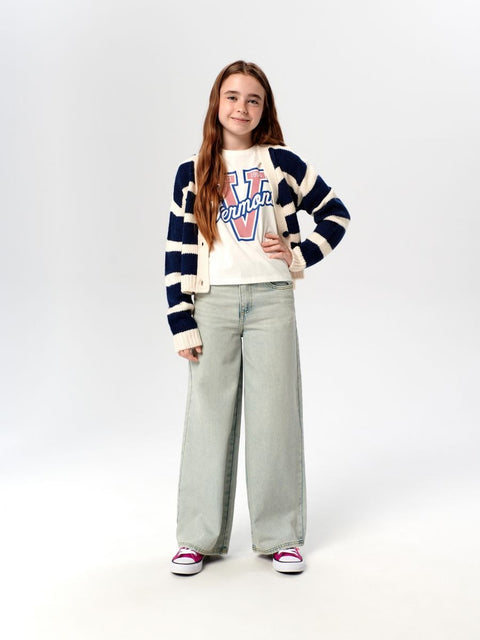 Sinsay Girl's Light Blue Wide Leg High Waist Jeans | Sinsay In Lebanon