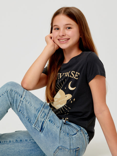 Sinsay Girl's Light Blue Cargo Jeans | Sinsay In Lebanon