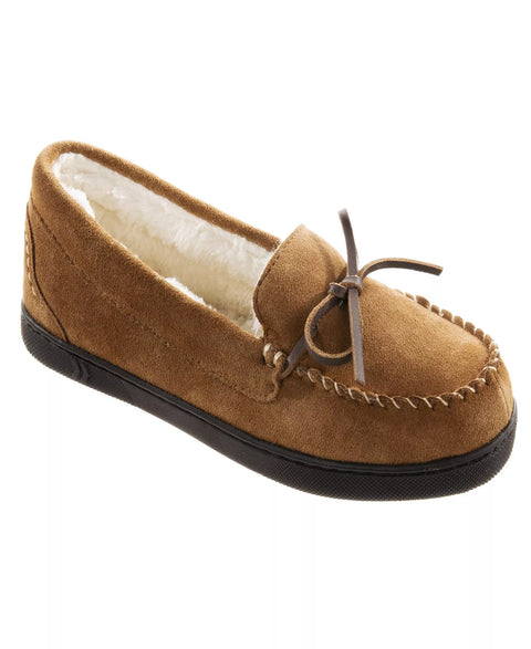 Isotoner Signature Women's Tan Faux Fur Lined Moccasin Slipper | Isotoner Signaturein Lebanon