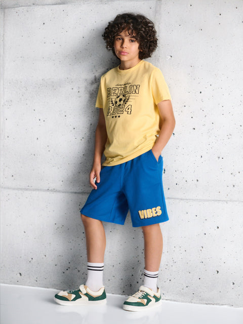 Sinsay Boy's Blue Short With Tie Waist Belt | Sinsay In Lebanon