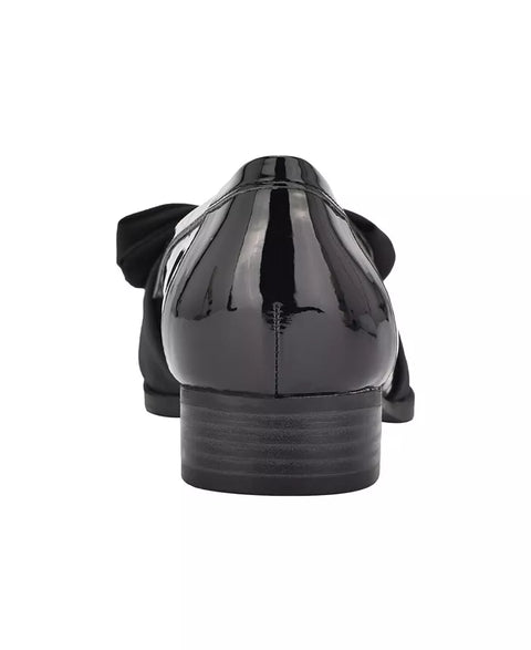 Bandolino Women's Black Lindio Bow Slip-On Tailored Loafers |Bandolino In Lebanon