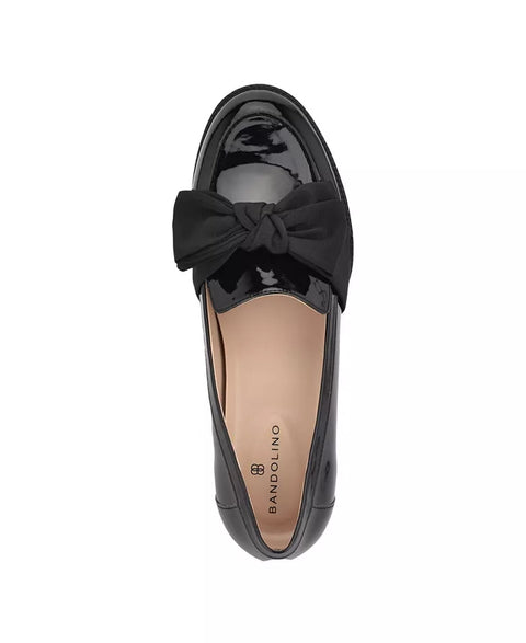 Bandolino Women's Black Lindio Bow Slip-On Tailored Loafers |Bandolino In Lebanon