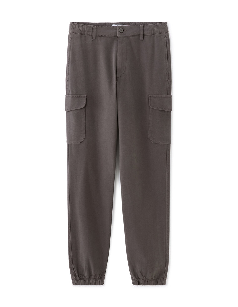 Celio Men's Khaki Green Straight Stretch Cotton Cargo Pants | Celio In Lebanon