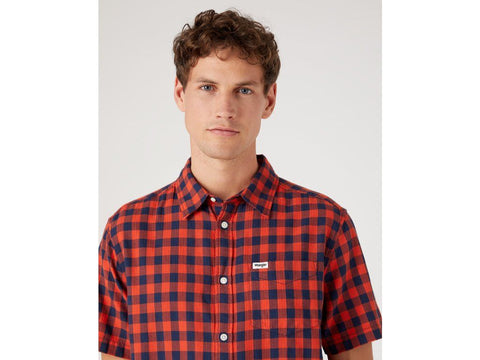 Wrangler Men's Navy/Red  Shirt |Wrangler  in Lebanon