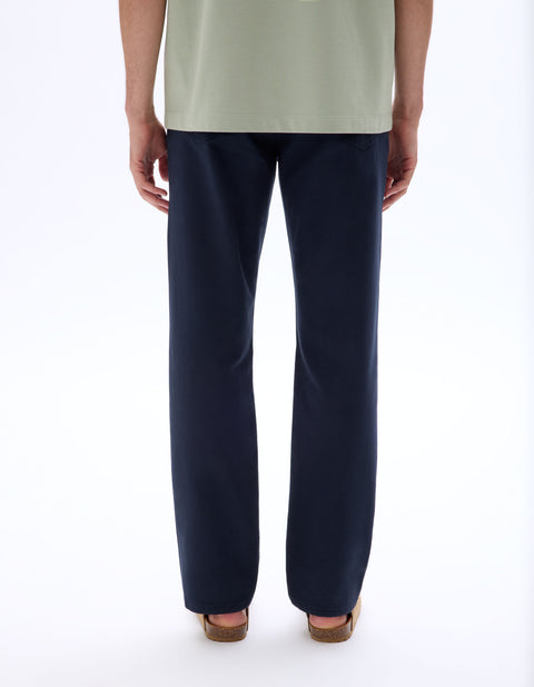 Celio Men's Navy Straight stretch cotton Pants | Celio in Lebanon