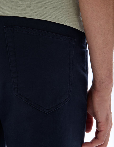 Celio Men's Navy Straight stretch cotton Pants | Celio in Lebanon