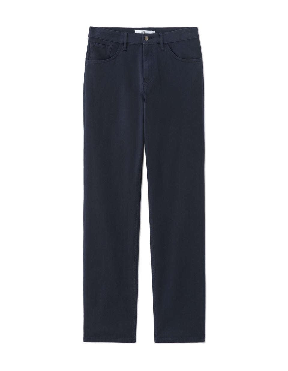 Celio Men's Navy Straight stretch cotton Pants | Celio in Lebanon
