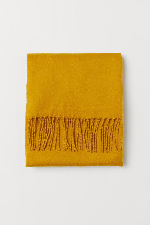 H&M Women's Yellow Mustard Knitted Scarf | H&M In Lebanon